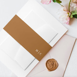 Einfache Schlichte Hochzeit Einladungsbanderole