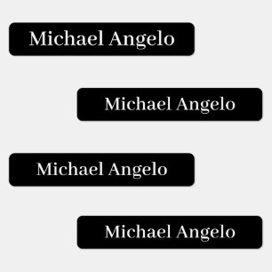 Einfache Schlichte Individuelle Name-Labels Etiketten