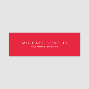 Einfache Schlichte Minimalistische Elegante Modern Namensschild