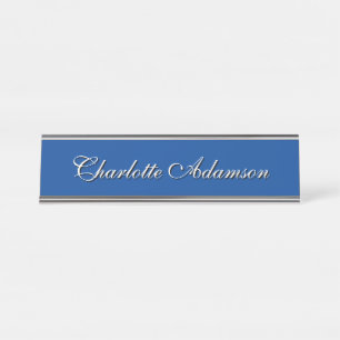 Einfache Schlichte Minimalistische Elegante Modern Schreibtischnamensplakette