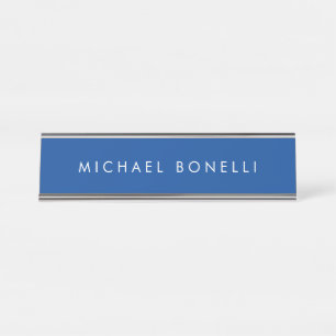 Einfache Schlichte Minimalistische Elegante Modern Schreibtischnamensplakette
