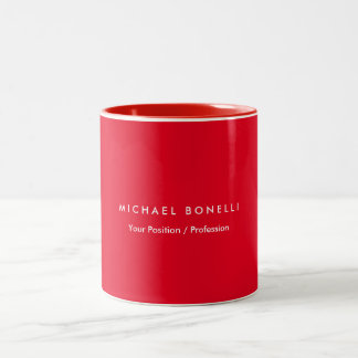 Einfache Schlichte Minimalistische Elegante Modern Zweifarbige Tasse