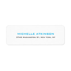 Einfache Schlichte Minimalistische Sky Blue White