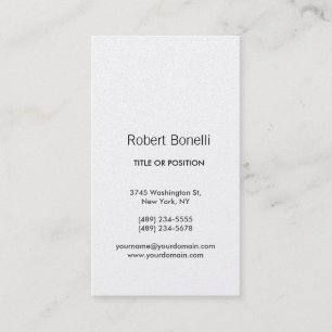 Einfache Schlichte, moderne Visitenkarte