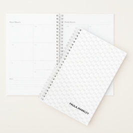 Einfache Schlichte Monogram Moderne Muster Planer
