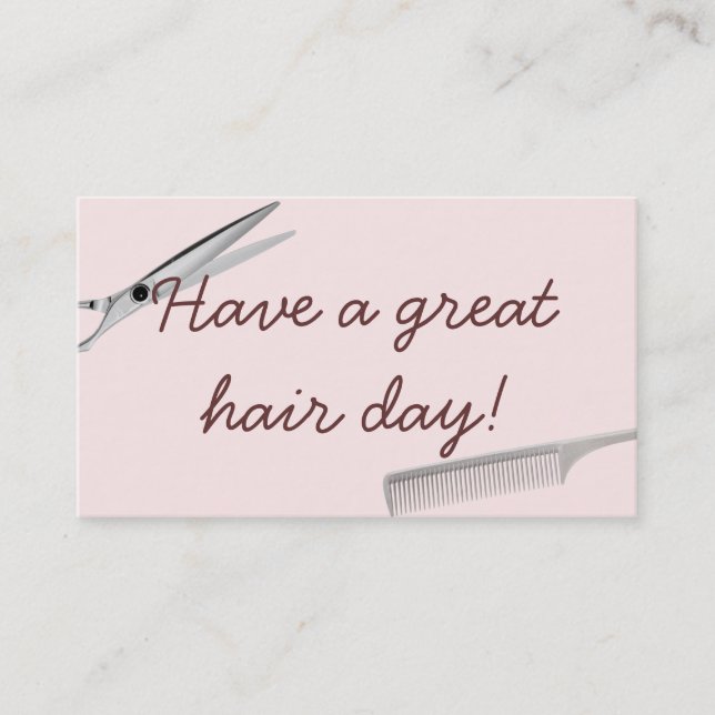 Einfache Schlichte rosafarbene, stylische Visitenk Visitenkarte (Vorderseite)