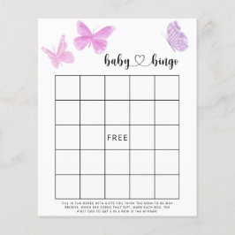 Einfache Schmetterlinge - Baby Dusche Bingo Spiel