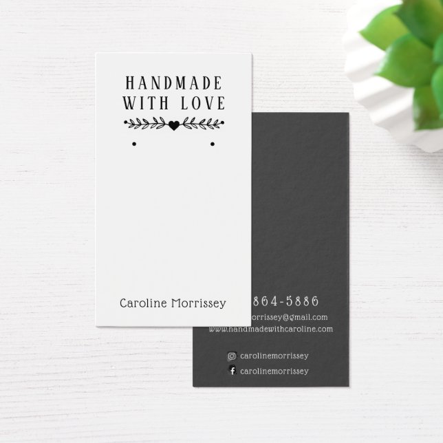 Einfache SchmuckEarring-Display Grau-Karte (Schreibtisch)