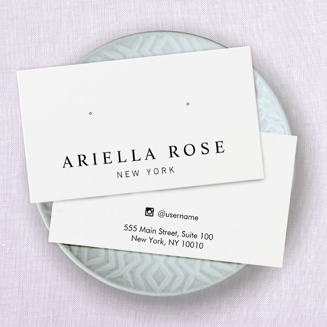 Einfache Schmuckkarte mit weißem Ofen (Von Creator hochgeladen)