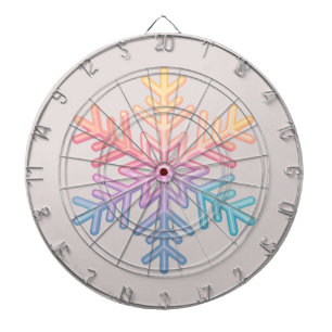 Einfache Schneeflocke Dartscheibe