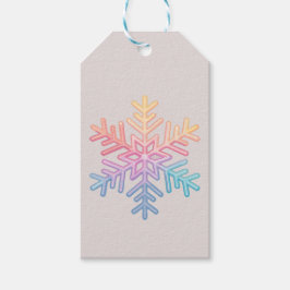 Einfache Schneeflocke Geschenkanhänger