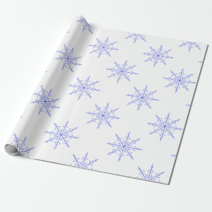 Einfache Schneeflocke Geschenkpapier