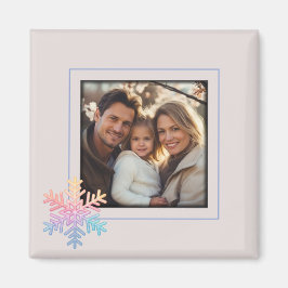 Einfache Schneeflocke Magnet