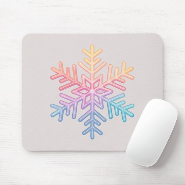 Einfache Schneeflocke Mousepad (Mit Mouse)