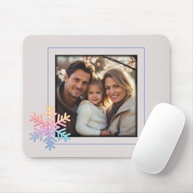 Einfache Schneeflocke Mousepad (Mit Mouse)