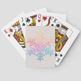 Einfache Schneeflocke Spielkarten
