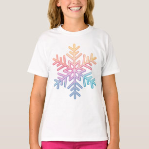 Einfache Schneeflocke T-Shirt