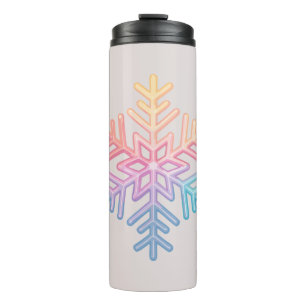 Einfache Schneeflocke Thermosbecher