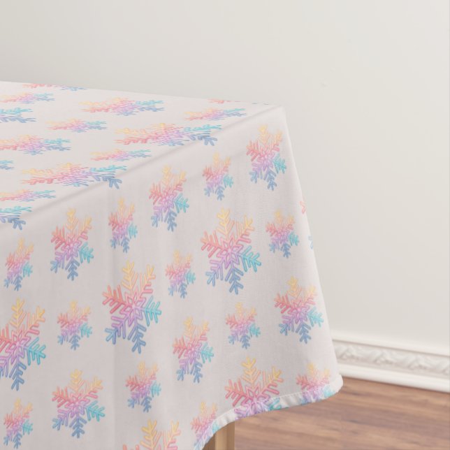 Einfache Schneeflocke Tischdecke (Beispiel)