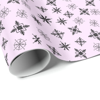 Einfache Schneeflocken Weihnachten Geschenkpapier
