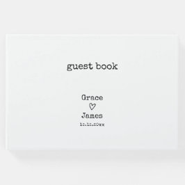 Einfache Schreibmaschinenschrift Typograph Persona Gästebuch