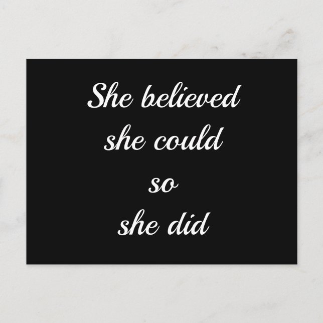 Einfache Schreibweise Postkarte (Vorderseite)