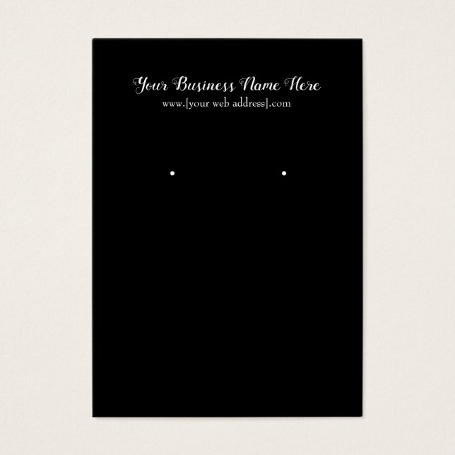 Einfache Schwarz-Benutzerdefinierte Ohranzeige-Vis (Vorderseite)