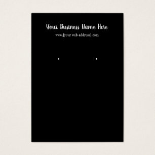 Einfache Schwarz-Benutzerdefinierte Ohrsichtkarte