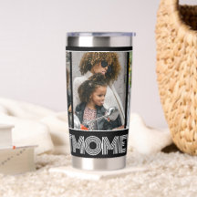 Einfache Schwarz Beste Mama je 3 FotoCollage indiv