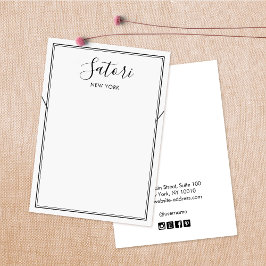 Einfache Schwarz-Border-Script-Tastatur