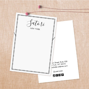 Einfache Schwarz-Border-Script-Tastatur