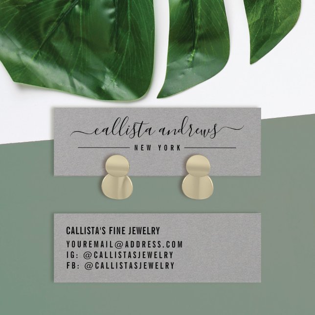 Einfache schwarz-graue Script-Erring-Display-Karte (Von Creator hochgeladen)