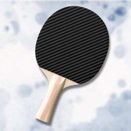 Einfache schwarz-schwarz-schmale Diagonalstreifen Tischtennis Schläger