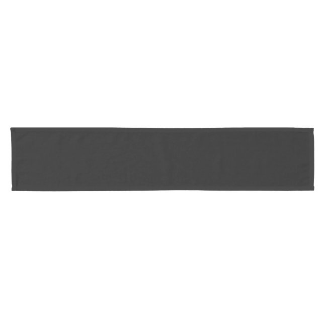 Einfache Schwarz-Solid-Farbe Kurzer Tischläufer (Horizontal)