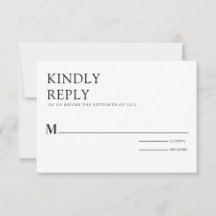Einfache Schwarz/Weiß Elegant Minimalistisch