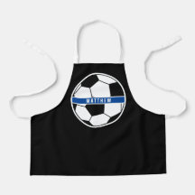 Einfache Schwarz-Weiß-Fußball-Monogramm