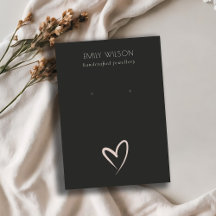 Einfache Schwarz-Weiß-Herzstich-Anzeige