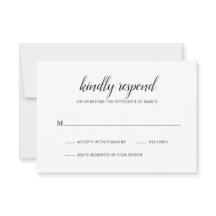 Einfache Schwarz-Weiß-Hochzeit