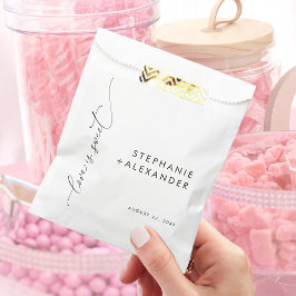 Einfache Schwarz-Weiß-Liebe ist süß Geschenktütchen