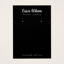 Einfache Schwarz-Weiß-Netzwerkkarte mit Earring-Di