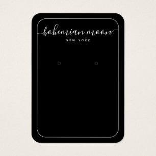 Einfache Schwarz-Weiß-Schmuckkarte