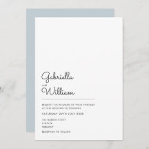 Einfache Schwarz-Weiß-Script-Hochzeit