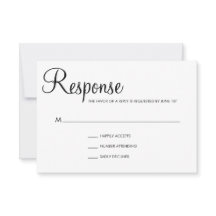 Einfache Schwarz-Weiß-Script-Hochzeit