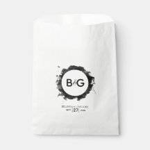 Einfache Schwarz-weiße Hochzeit