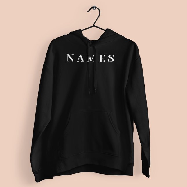Einfache schwarze Benutzerdefiniert Hinzufügen ein Hoodie (Von Creator hochgeladen)