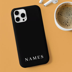 Einfache schwarze Benutzerdefiniert Hinzufügen ein iPhone 11Pro Hülle