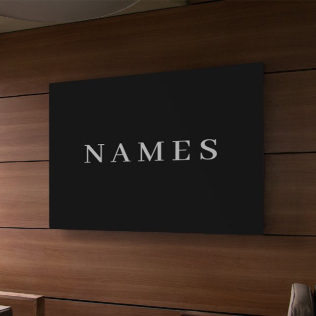 Einfache Schwarze Benutzerdefiniert Hinzufügen Ihr Banner (Von Creator hochgeladen)