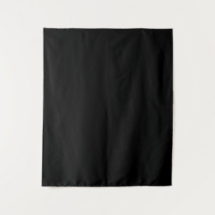 Einfache schwarze Einzelfarbe Wandteppich