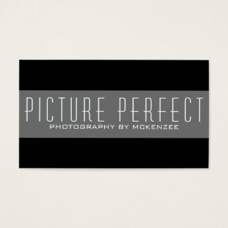 Einfache Schwarze Fotografie-Karte