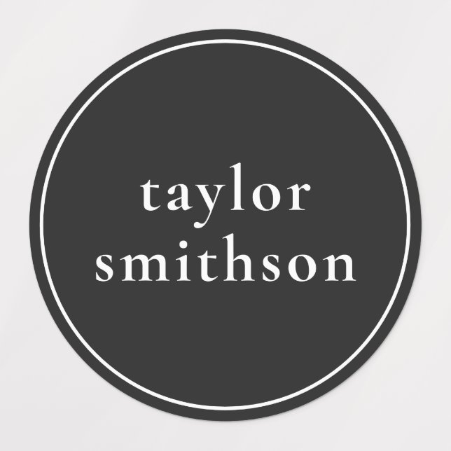 Einfache schwarze Geschlechter-Neutralität, die Sc Etiketten (Design 1)